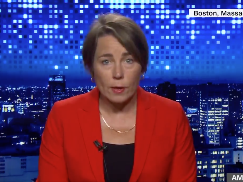 ‘Voter intimidation is real’: Maura Healey says Donald Trump is undermining a free and secure election