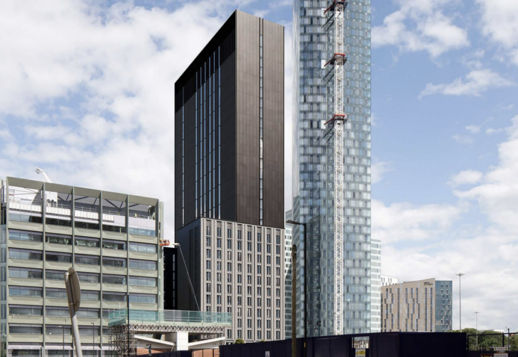 Plans in for 34-storey Manchester student tower